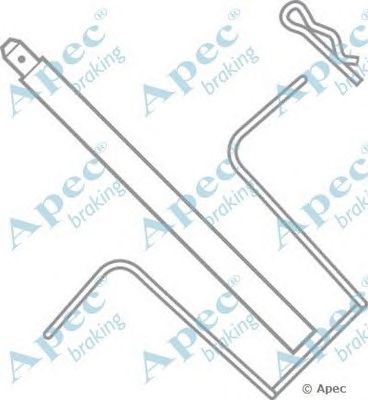 APEC BRAKING kit231 -  Комплектующие, тормозные колодки
